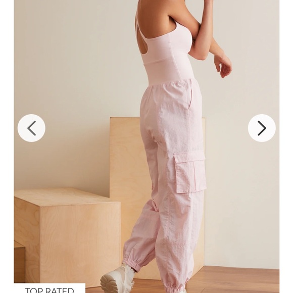 ❤️‍🔥BOGO FREE NWT altar’d state Ball Out Cream Jumpsuit Athleisure Jogger - Picture 2 of 6